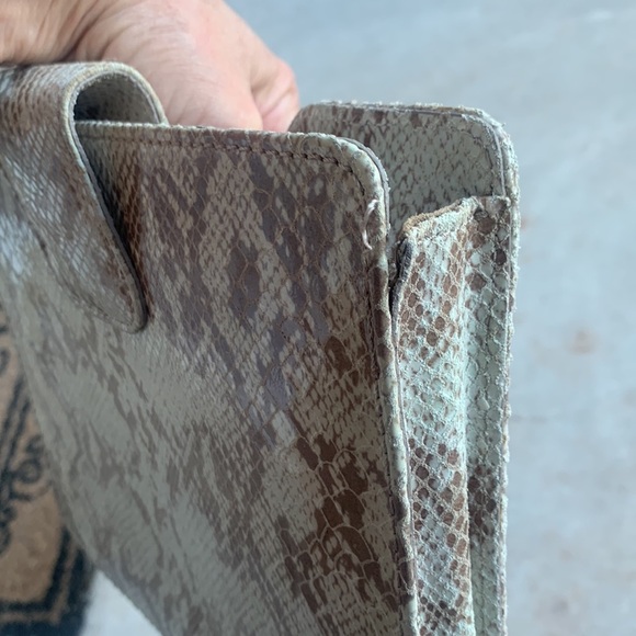 Maurizio Taiuti Made in Italy Snakeskin Leather Clutch Bag - Picture 14 of 14